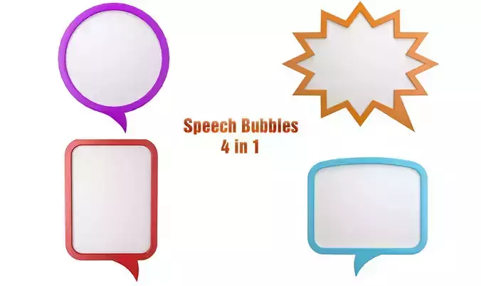 Speech Bubbles 4 in 1 