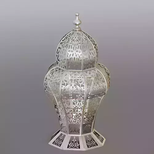 Floral moroccan lantern