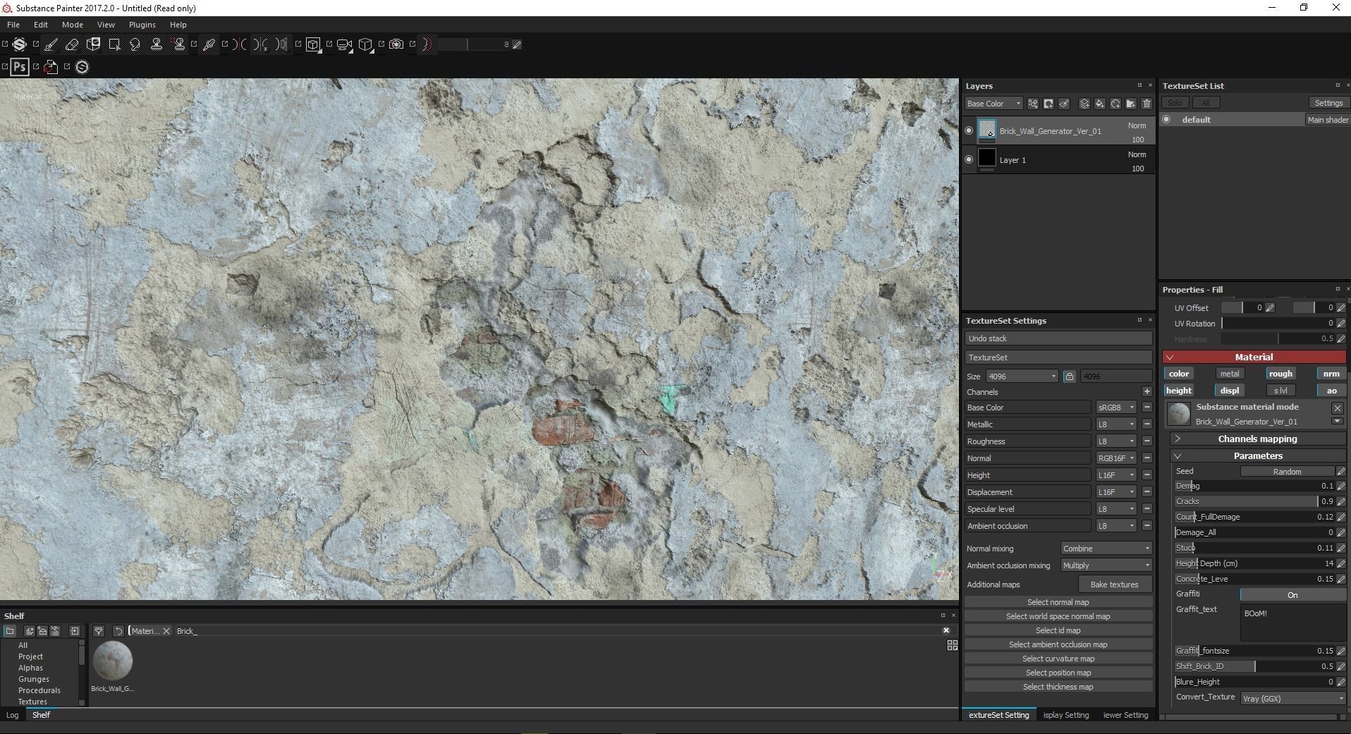 Brick wall material generators Texture_5