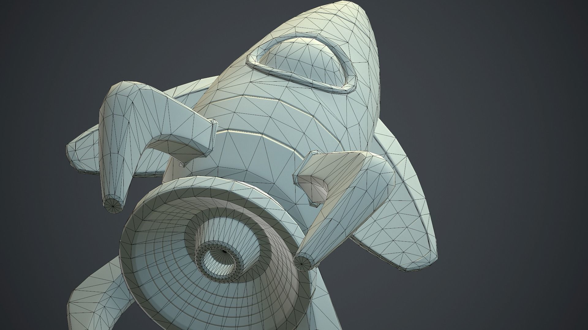 Cartoon Rocket PBR Game Ready  Low-poly 3D model_14