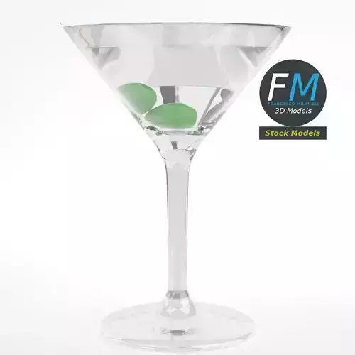 Cocktail with olives