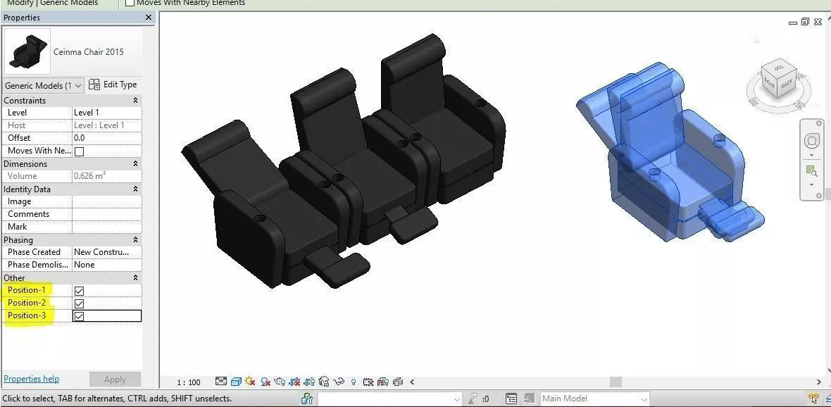 Cinema Chair 3D model