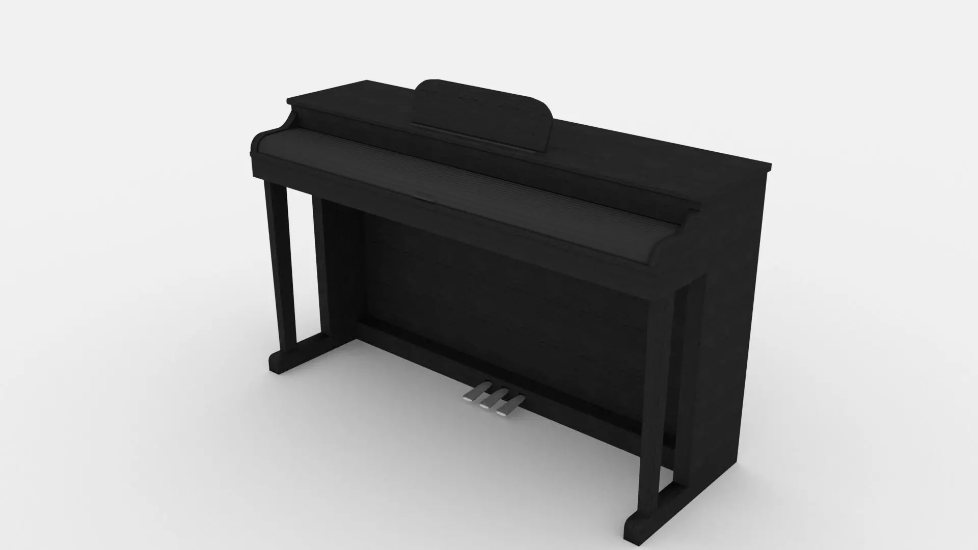 Electric Piano Free low-poly 3D model
