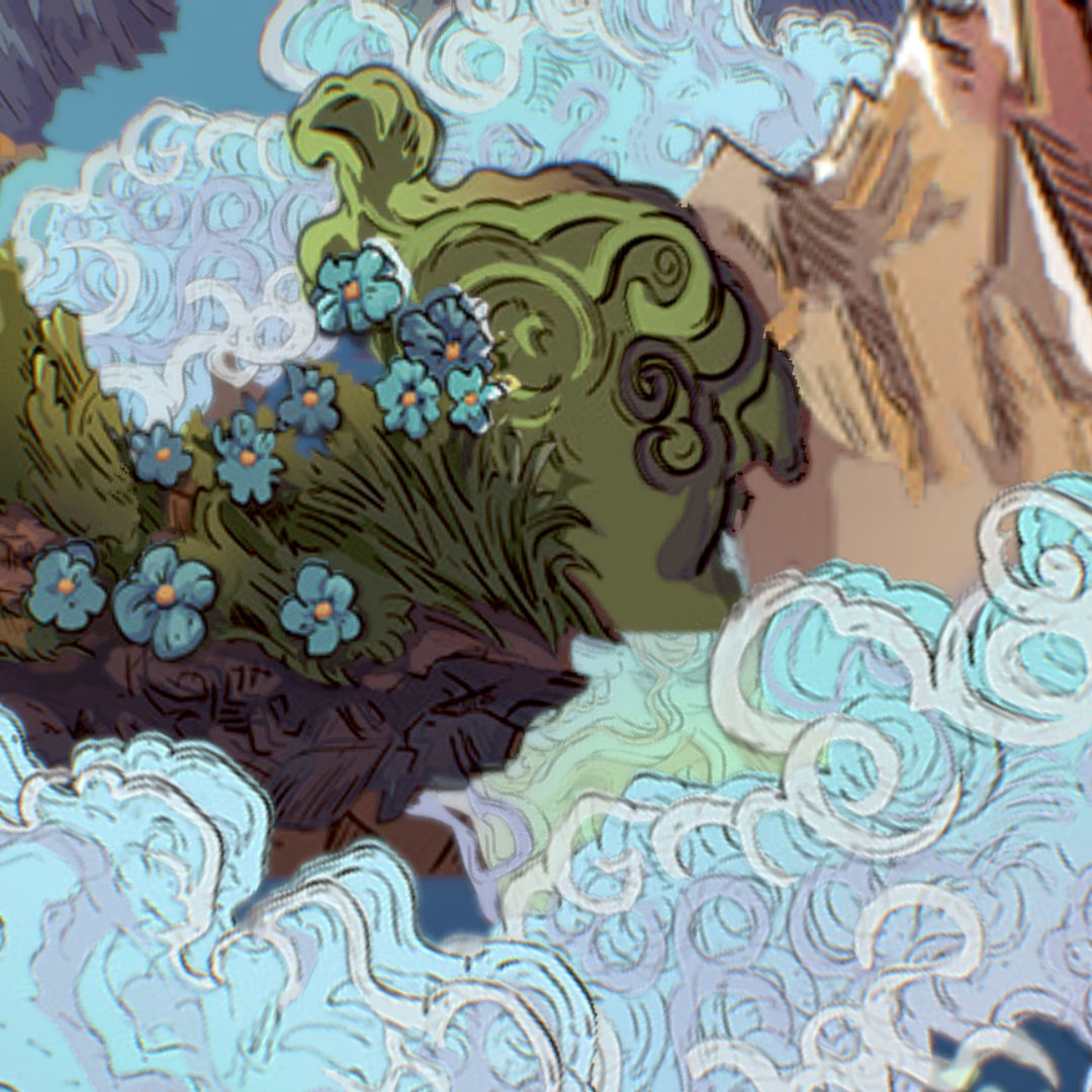 Landscape USA Scene Animated Paralax Low-poly 3D model_34