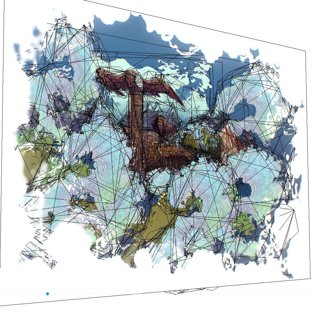 Landscape USA Scene Animated Paralax Low-poly 3D model_56