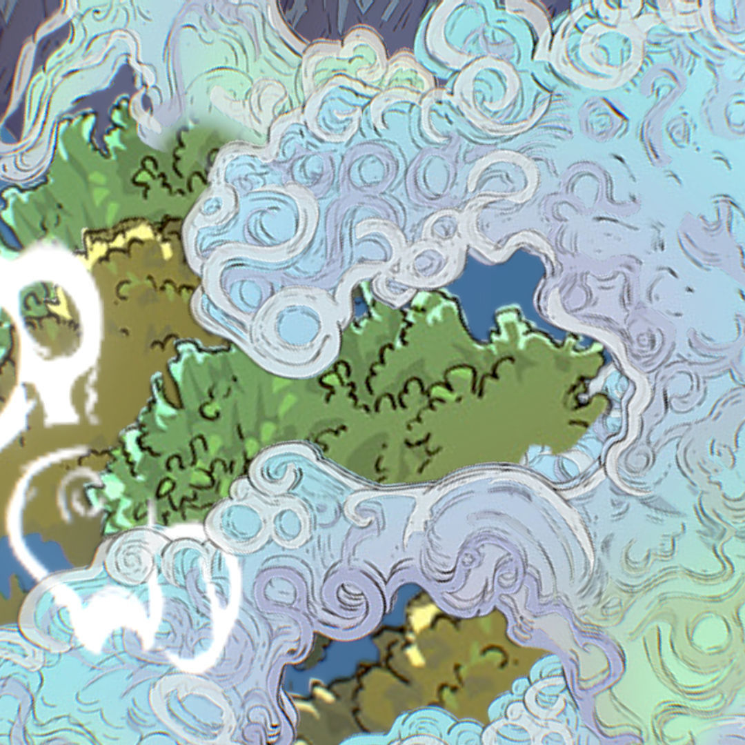 Landscape USA Scene Animated Paralax Low-poly 3D model_31