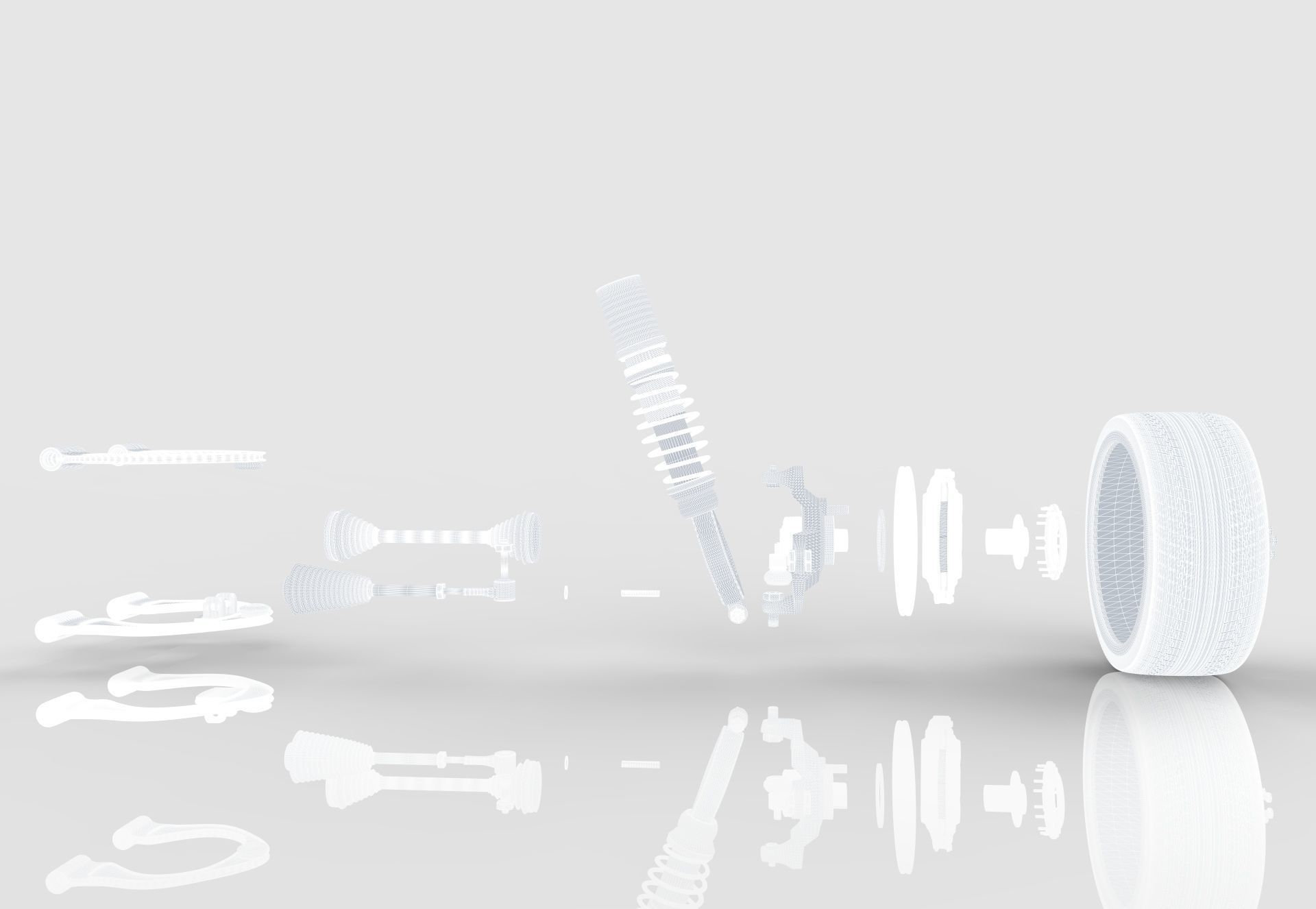 Suspension  car wheel 3D model_18