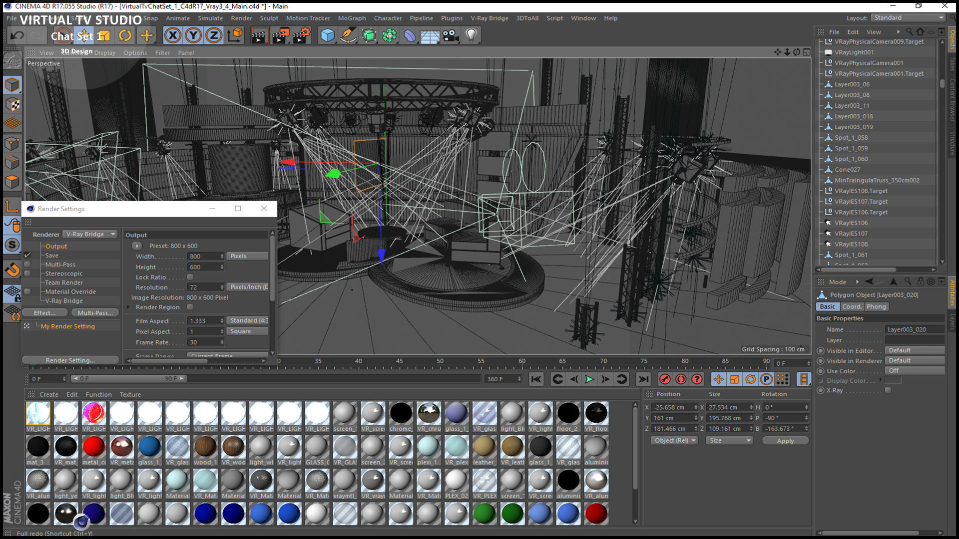 Virtual TV Studio Sets - Collection Vol 11 - 2 PCS DESIGN 3D model_19