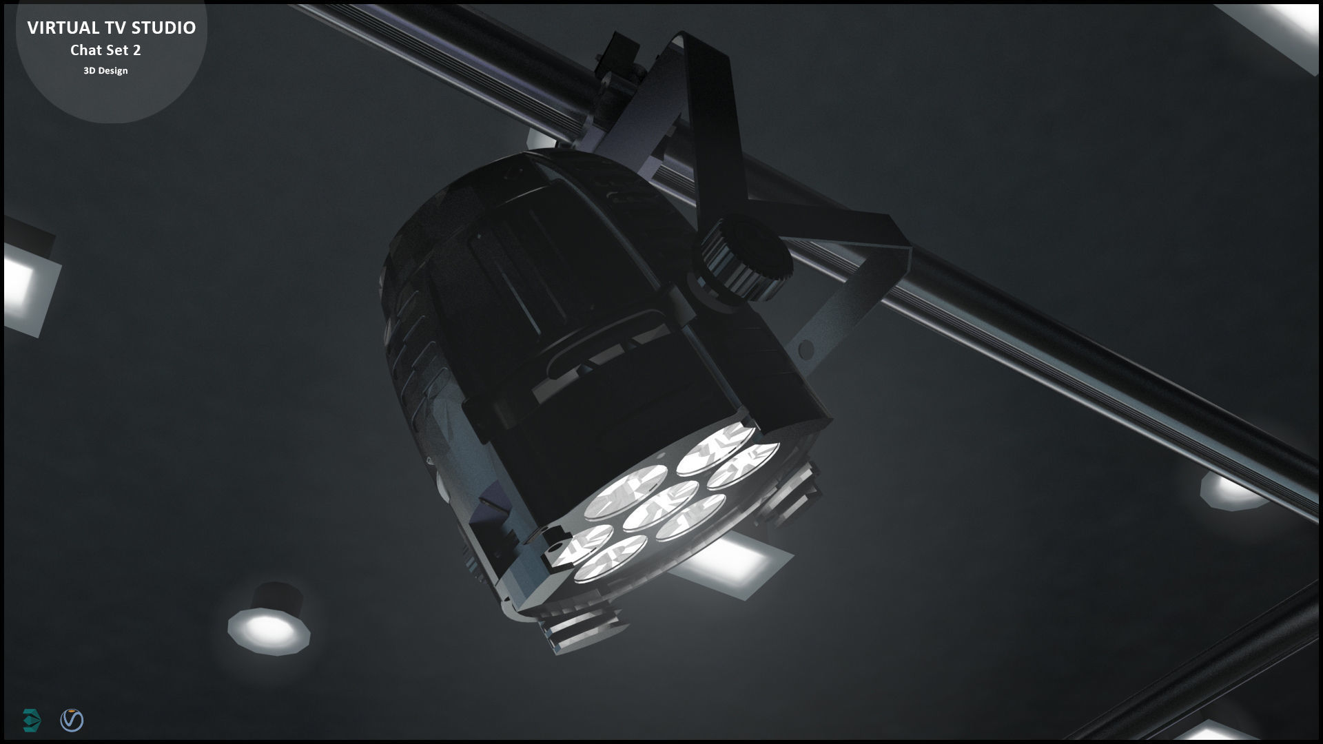 Virtual TV Studio Sets - Collection Vol 11 - 2 PCS DESIGN 3D model_40