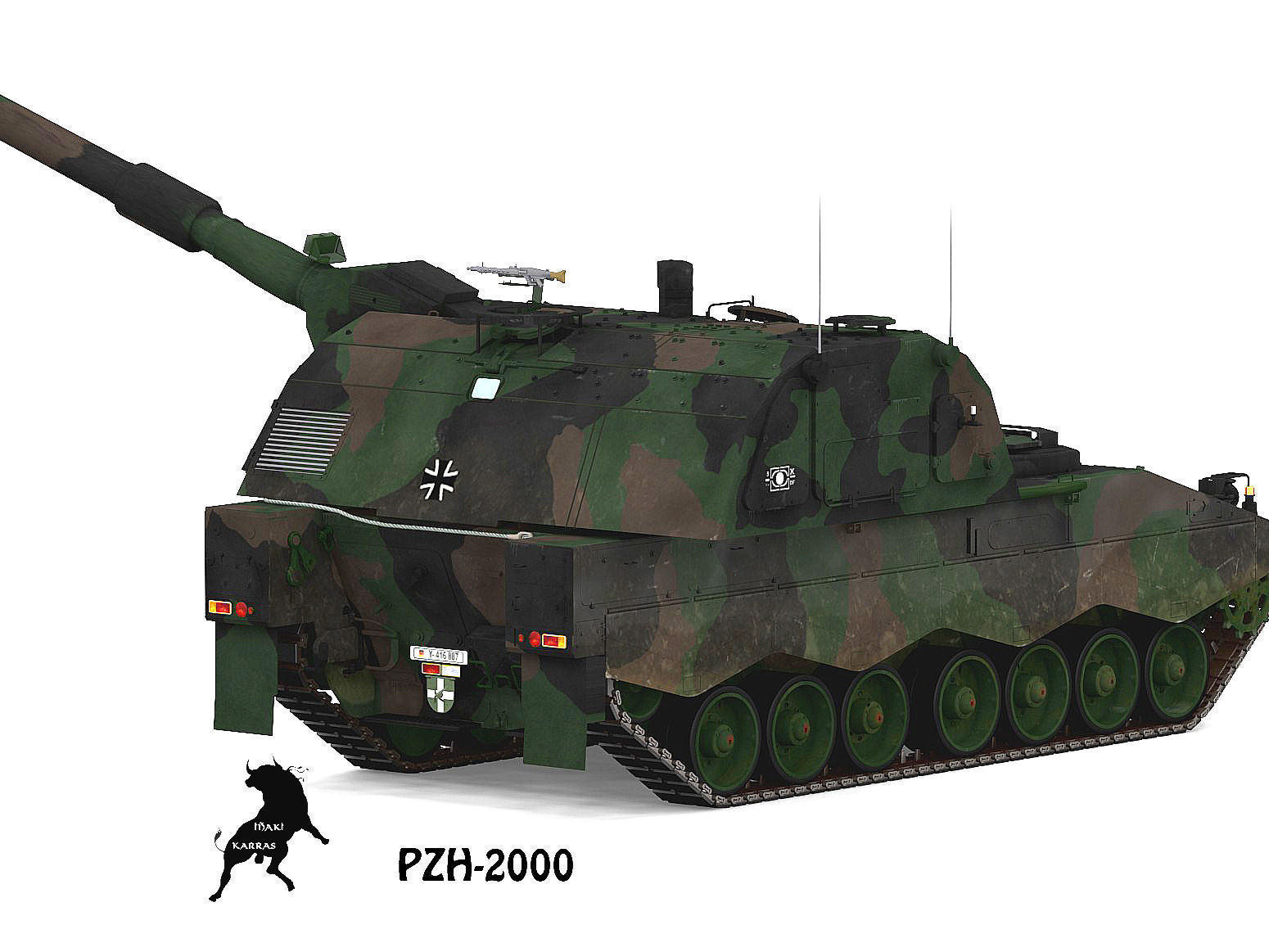 Pzh-2000 3D Model .max .obj - CGTrader.com