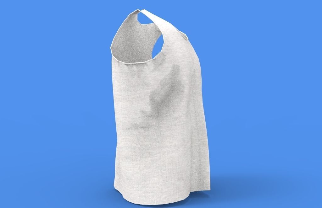 singlet men Low-poly 3D model_1