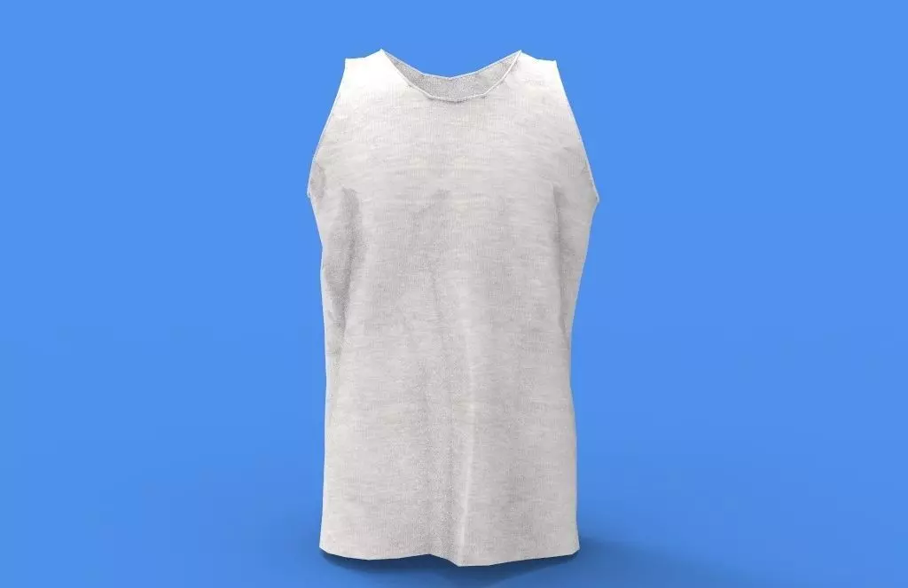 singlet men Low-poly 3D model_0