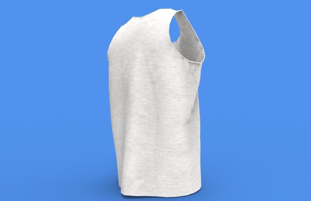 singlet men Low-poly 3D model_2