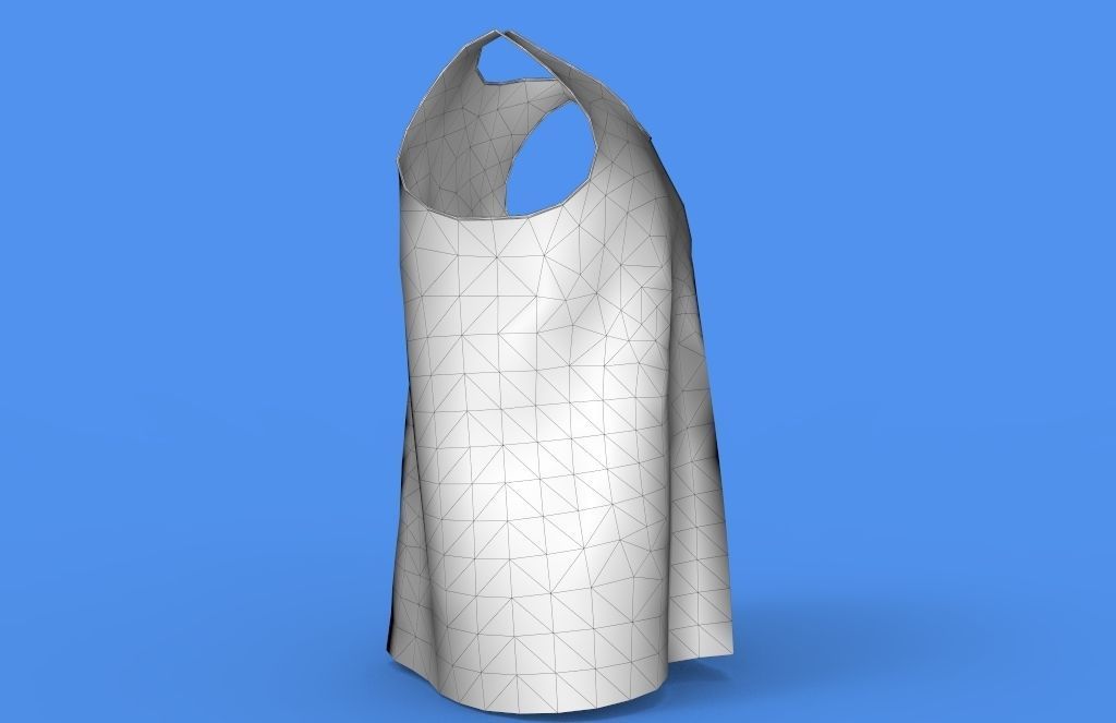 singlet men Low-poly 3D model_5
