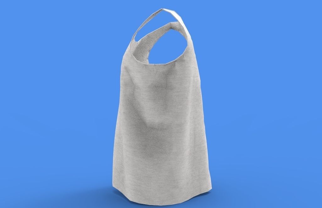 singlet men Low-poly 3D model_7