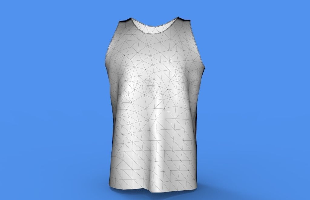 singlet men Low-poly 3D model_6