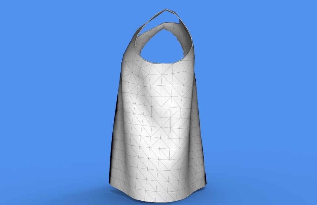 singlet men Low-poly 3D model_8