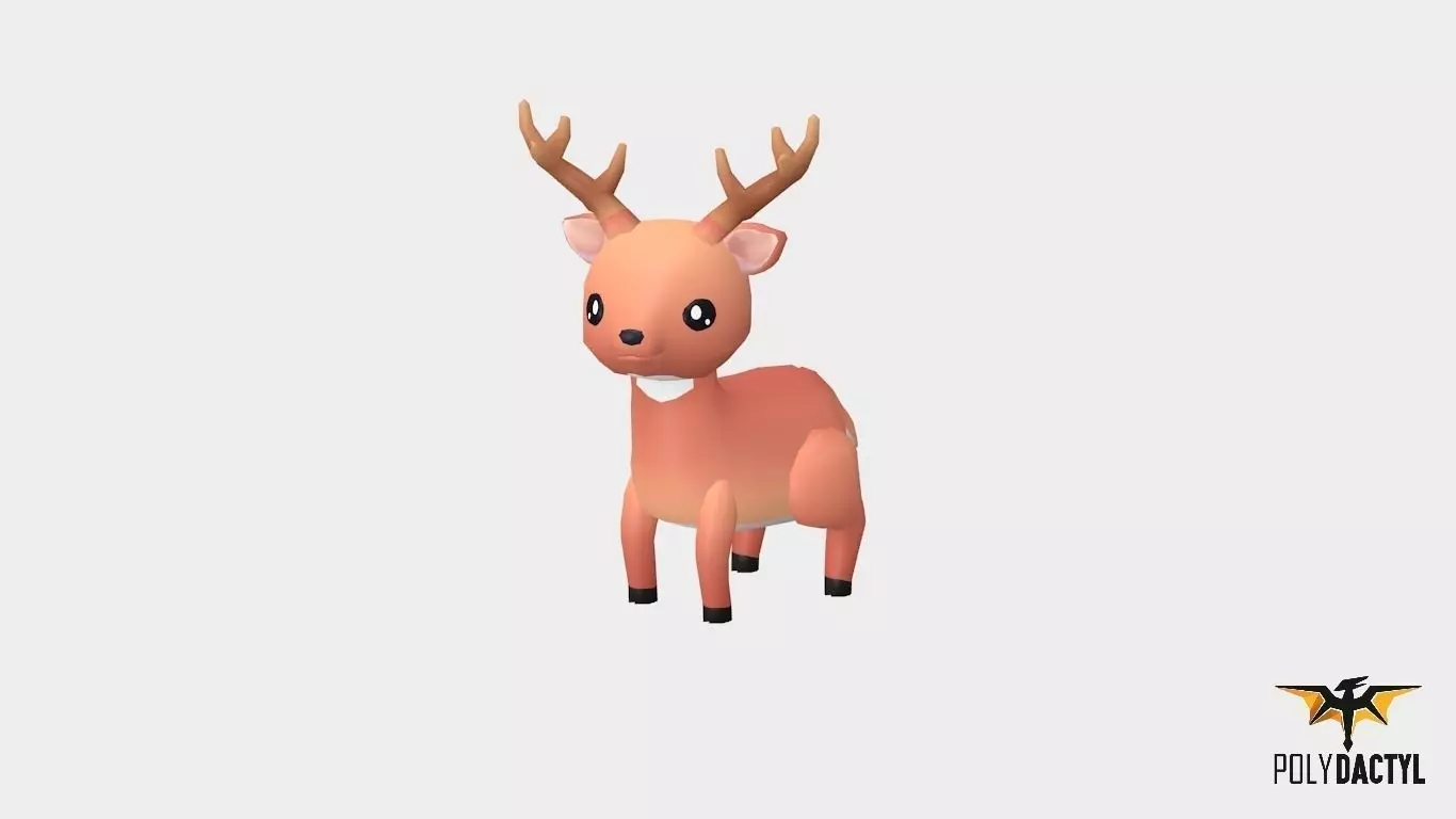 Dash the Deer - Wild Series Low-poly 3D model_0