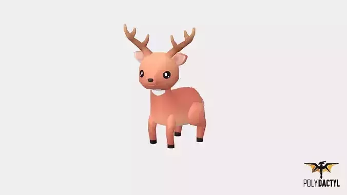 Dash the Deer - Wild Series Low-poly 3D model