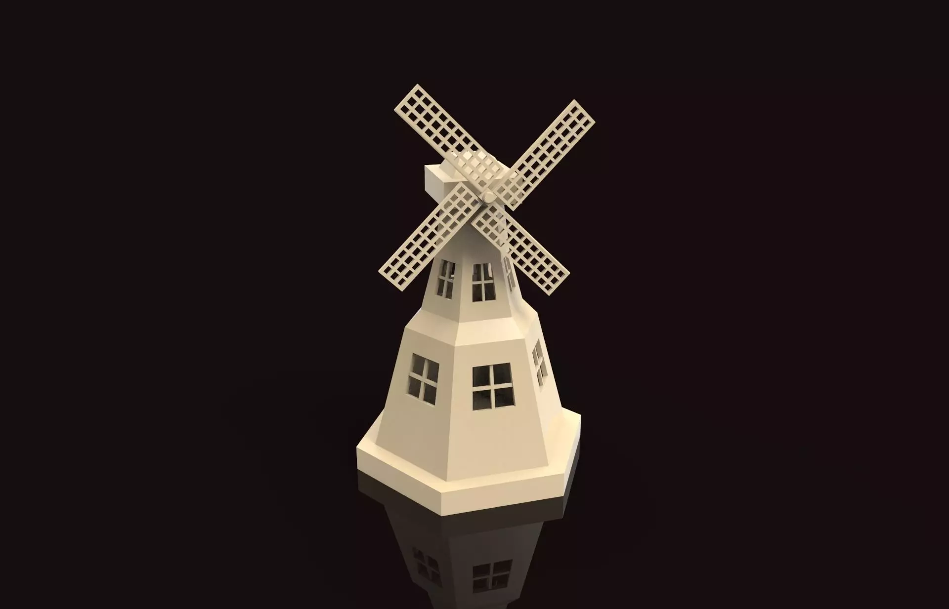 Windtower Toy Free 3D print model
