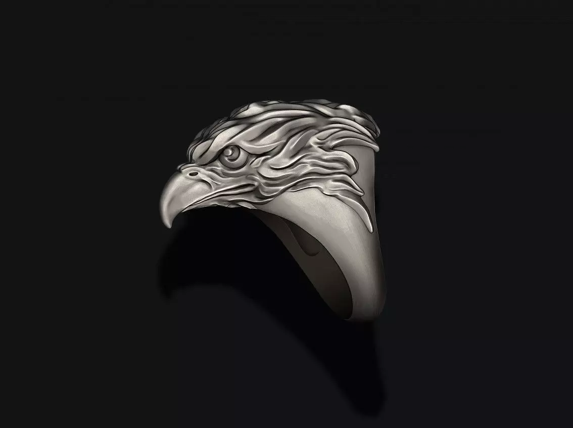 Eagle ring 3D print model_0