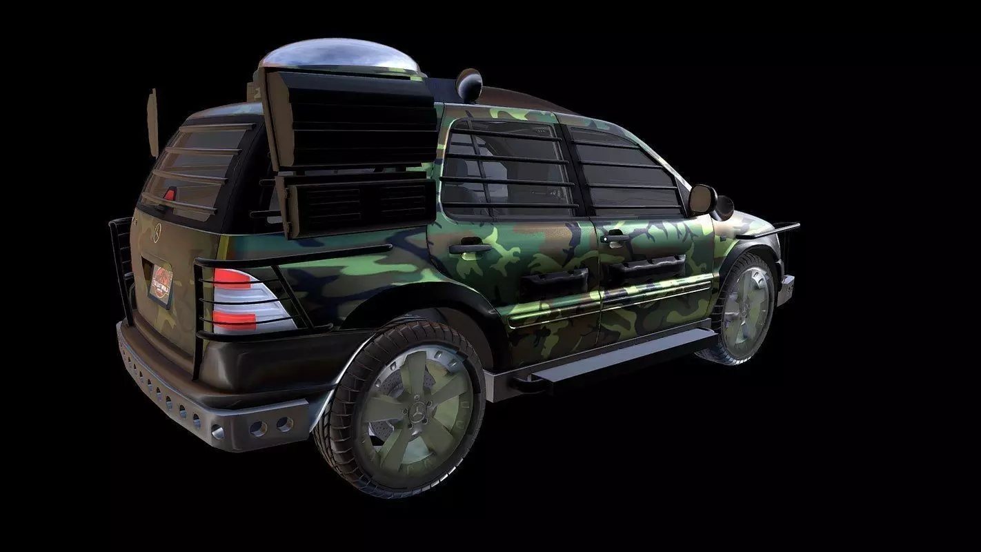 Mercedes Benz ML 430 JP The Lost World Version 3D model_0