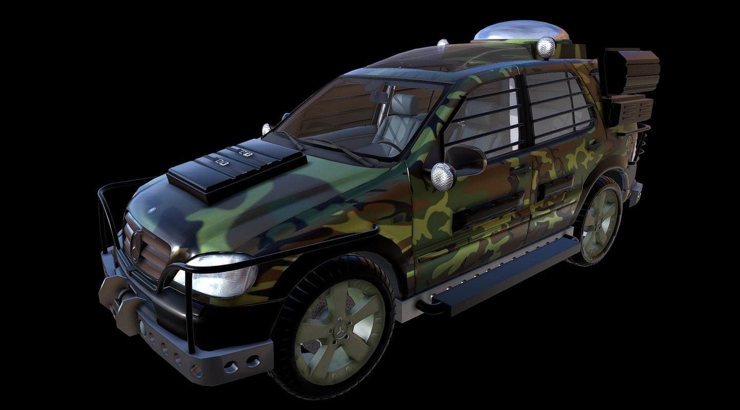 Mercedes Benz ML 430 JP The Lost World Version 3D model_1