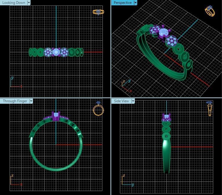 Ring T01283 3D print model_2