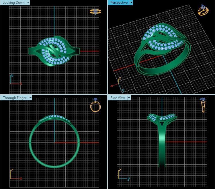 Ring T01290 3D print model_2