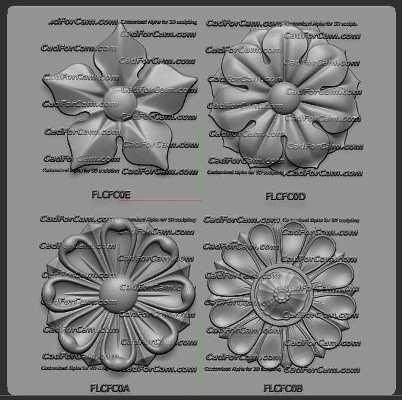 Demo Downloadable Alphas - Alphas de demostracion descargables Free 3D model_8