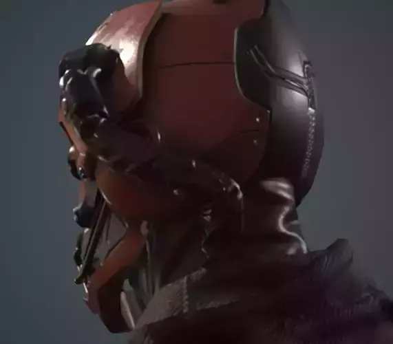 Helmet - Sci-Fi Low-poly 3D model Helmet - Sci-Fi Low-poly 3D model