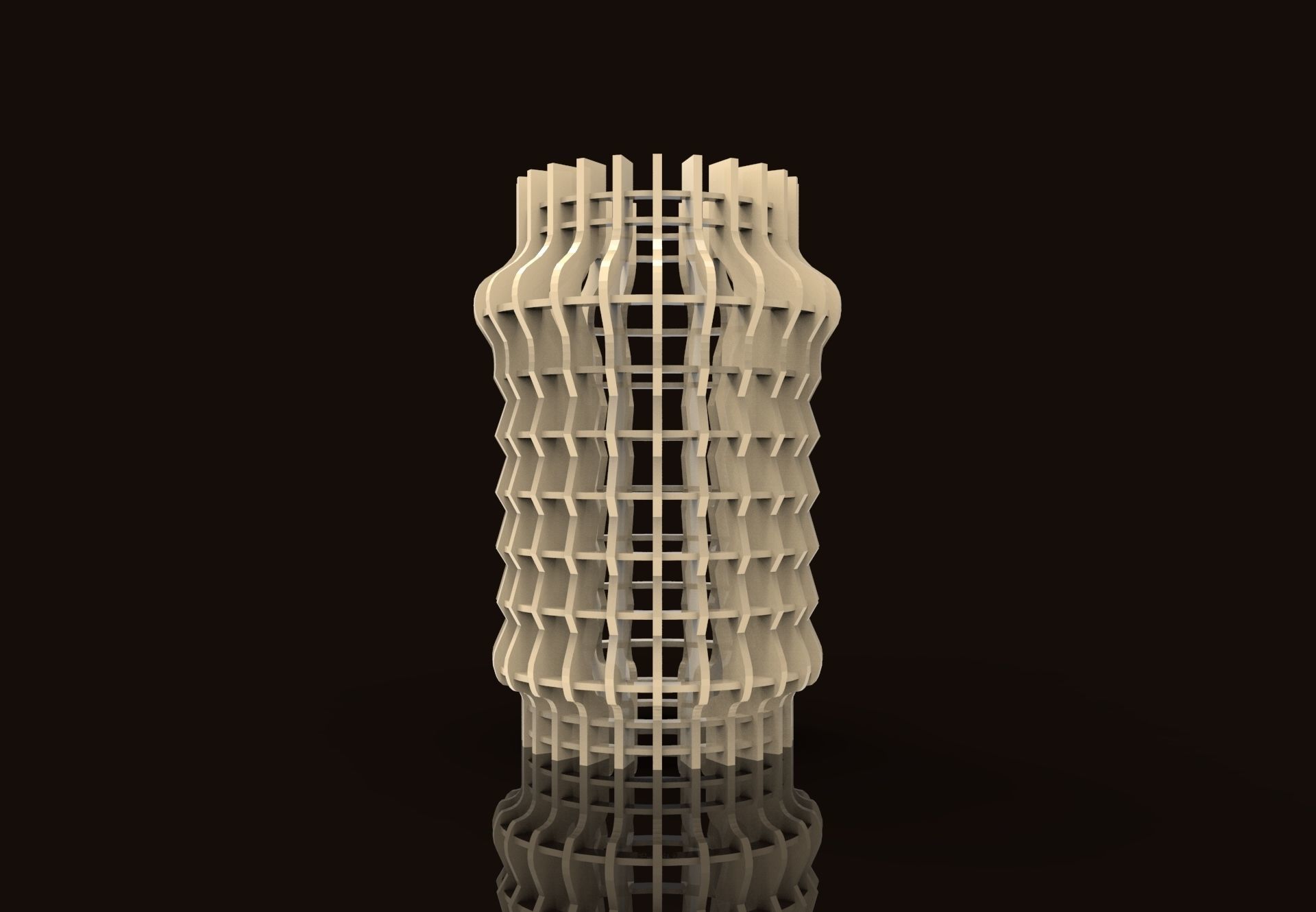 Artistic Lamp A Free 3D print model_1