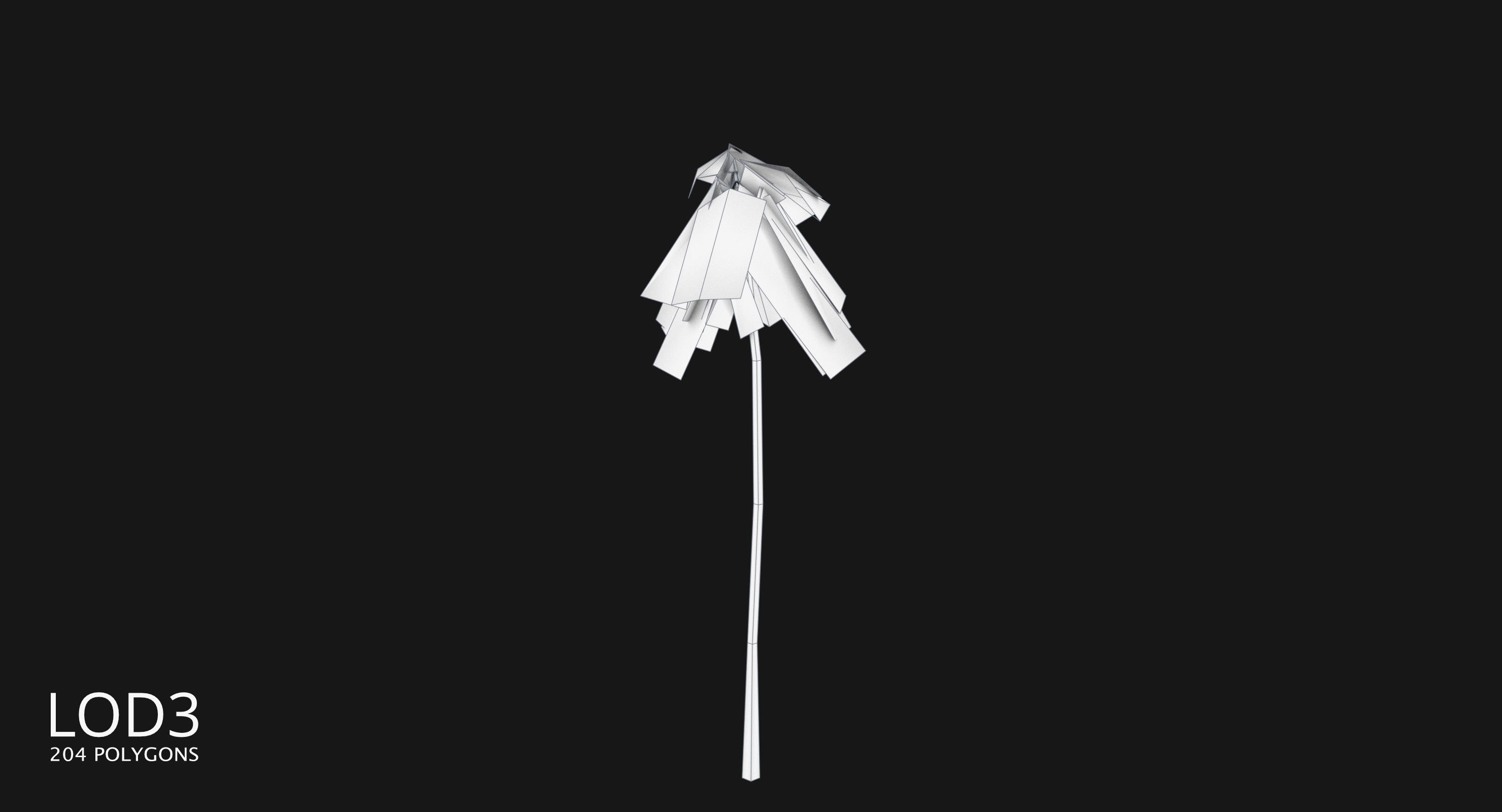 Coconut Palm Tree 3698 - Health Collection Low-poly 3D model_16