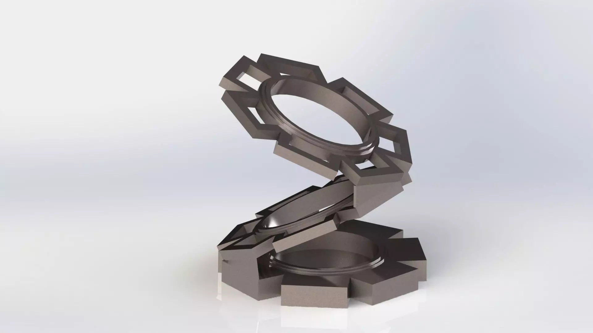 Cog Pen Holder 3D print model_0