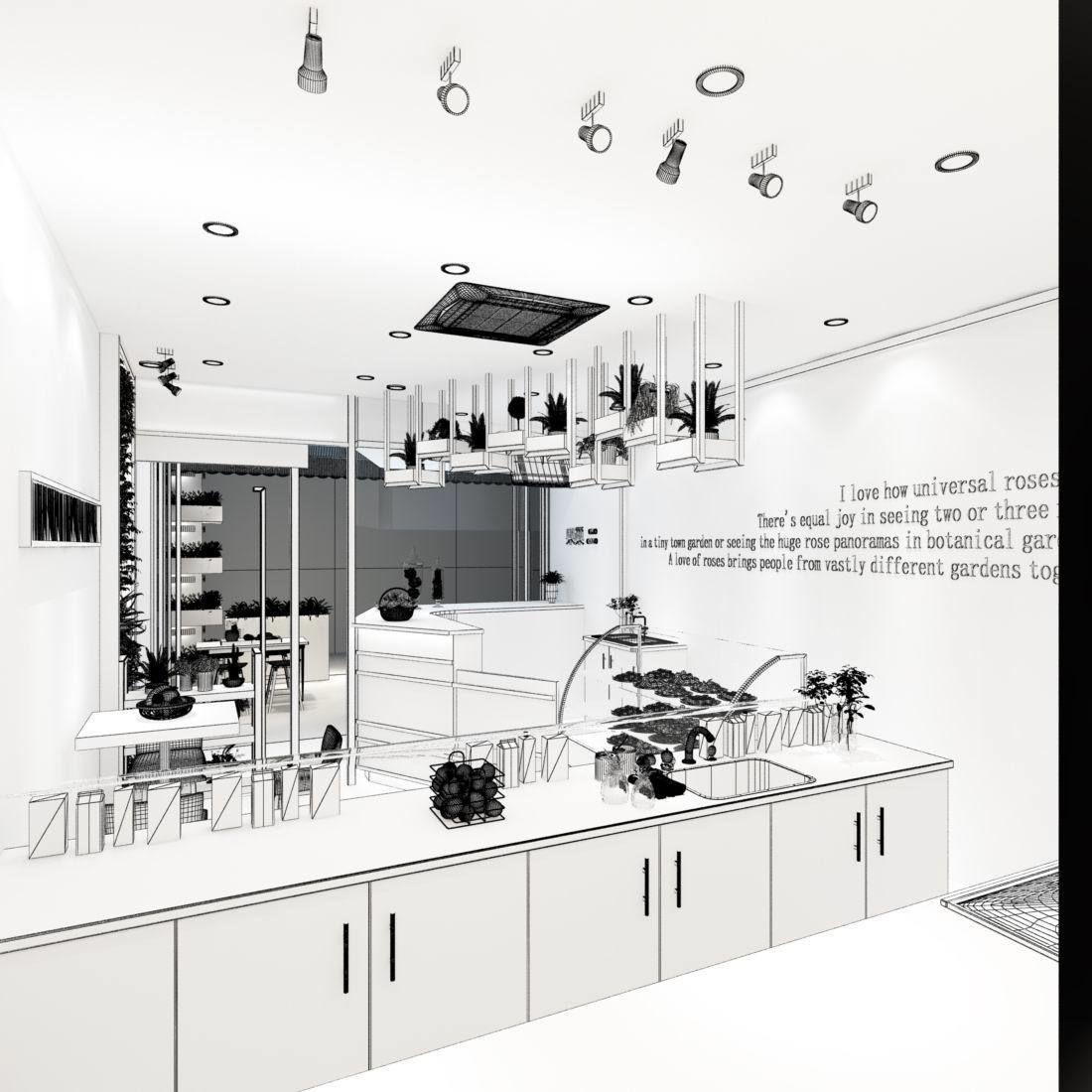 Shop - Refreshments - Coffee Shop 01 3D model_3