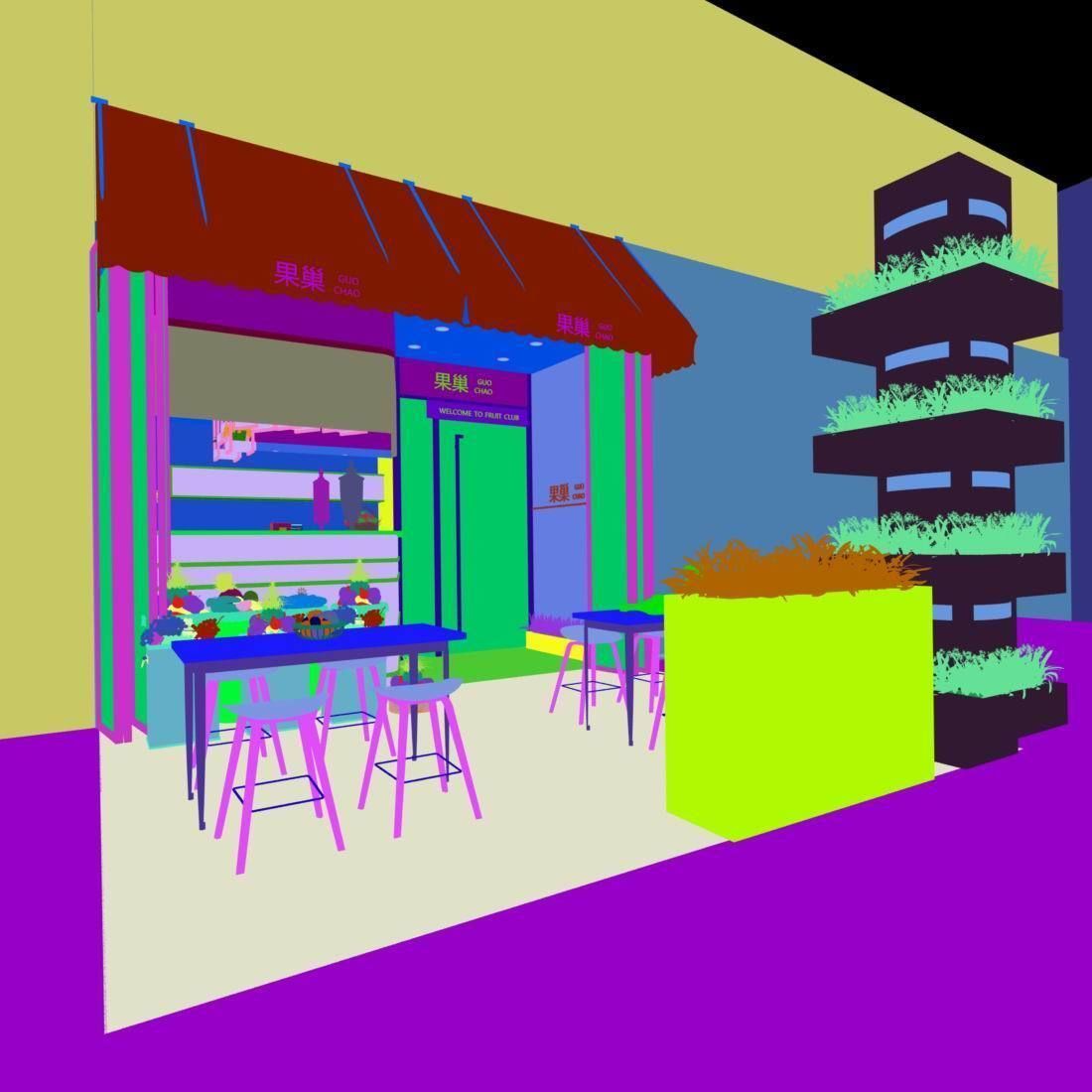 Shop - Refreshments - Coffee Shop 01 3D model_2