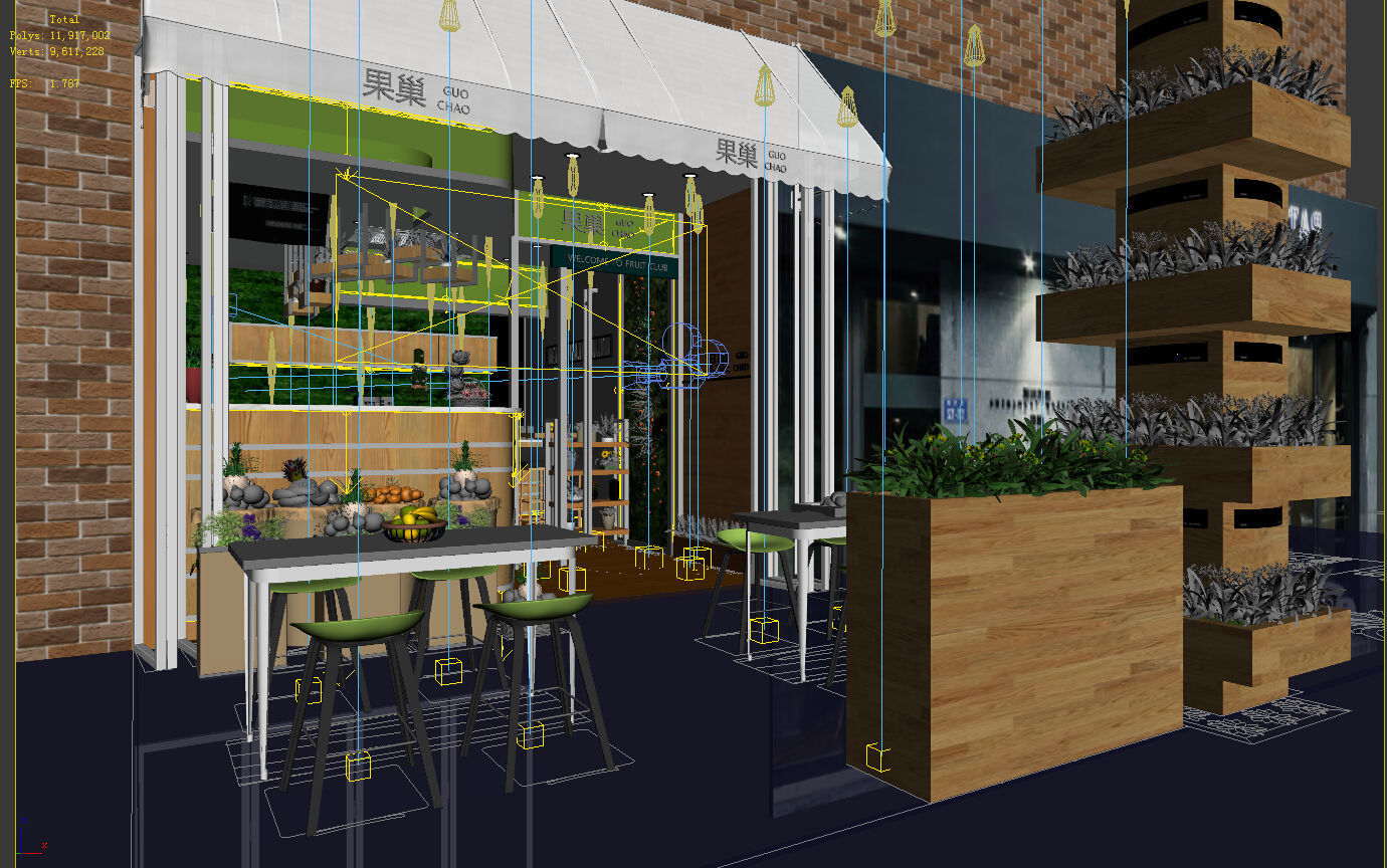 Shop - Refreshments - Coffee Shop 02 3D model_10