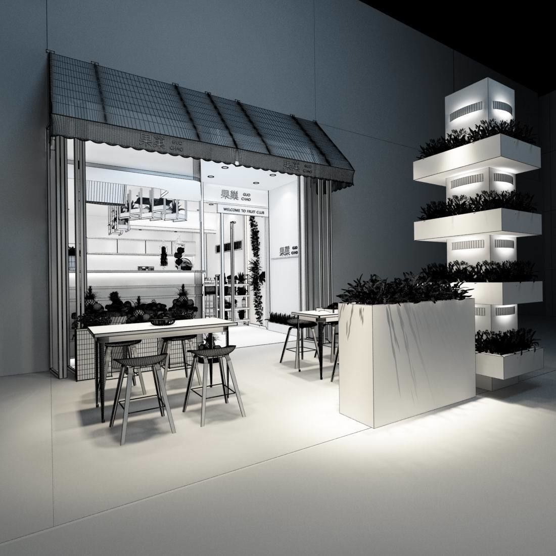 Shop - Refreshments - Coffee Shop 02 3D model_8