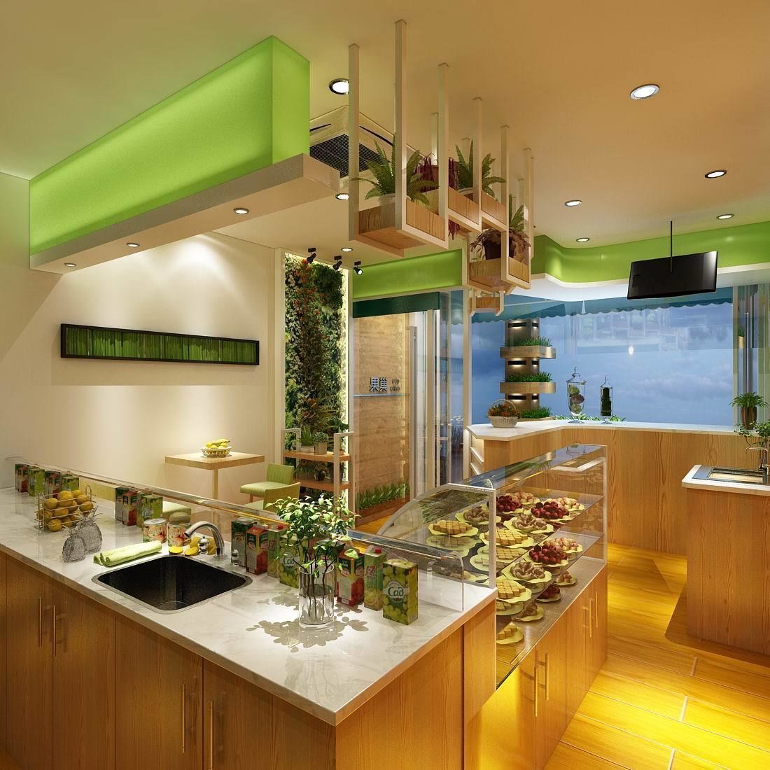 Shop - Refreshments - Coffee Shop 02 3D model_7