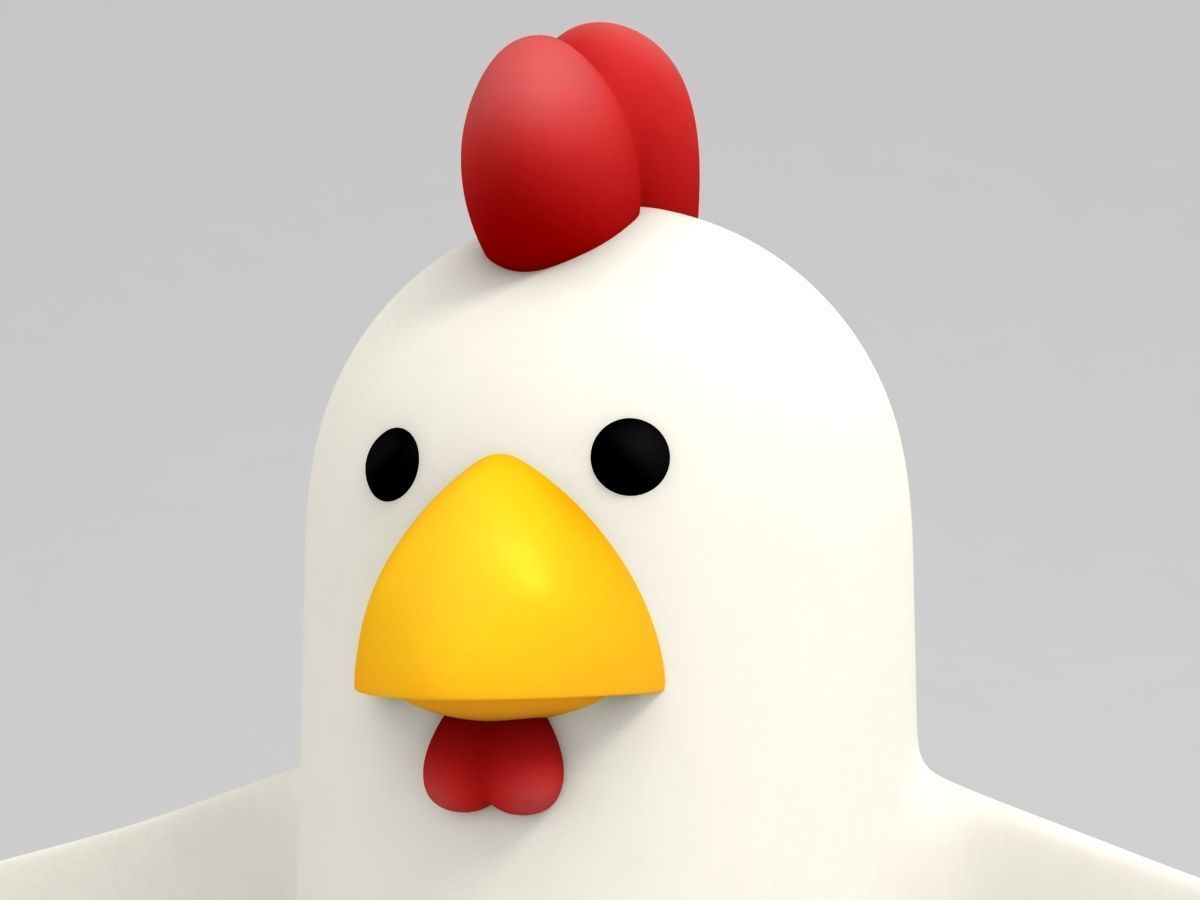 Rigged Chicken Character 3D model_7