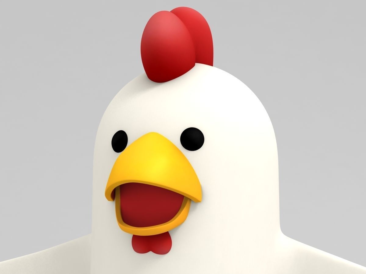 Rigged Chicken Character 3D model_8
