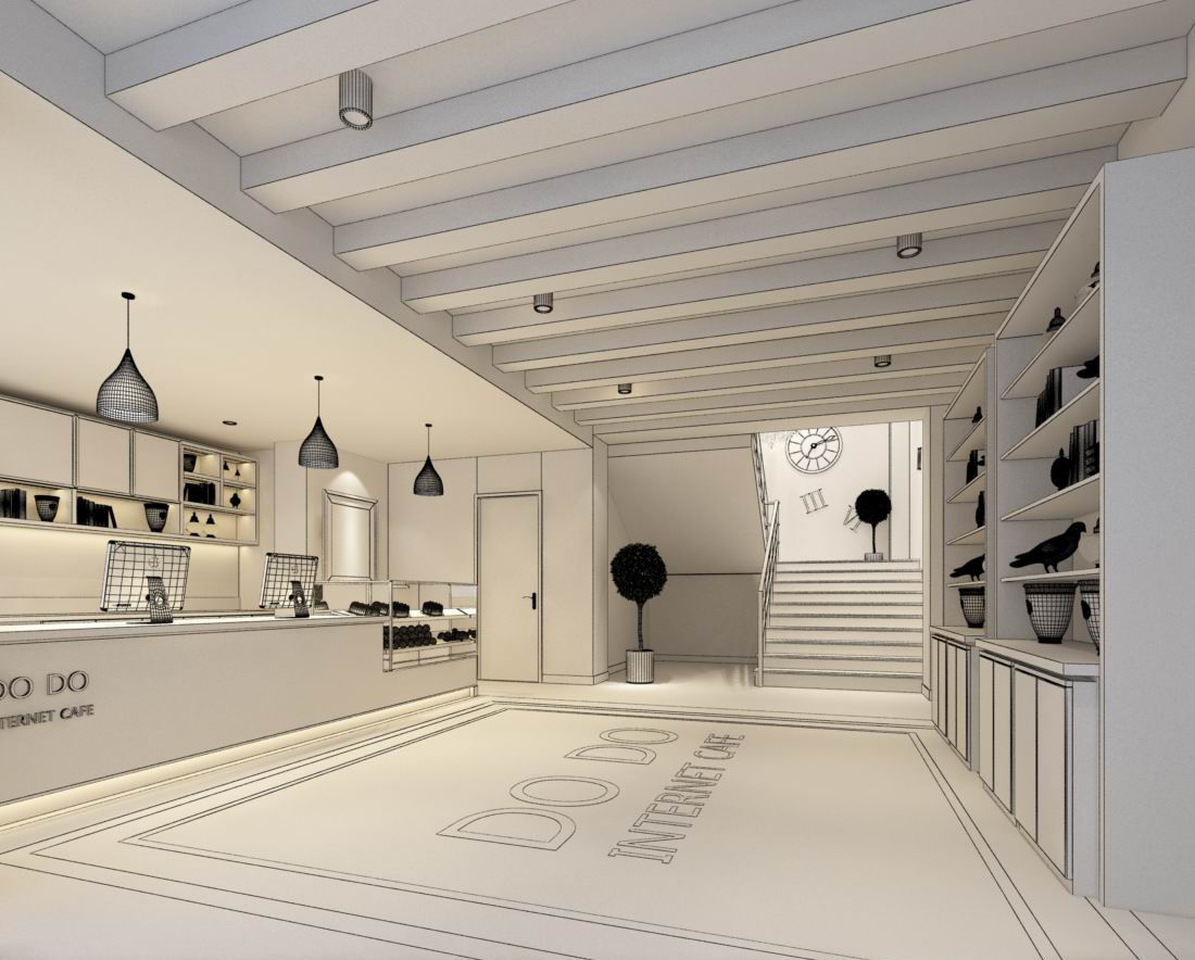 Business Restaurant - Coffee - Banquet  06 3D model_2