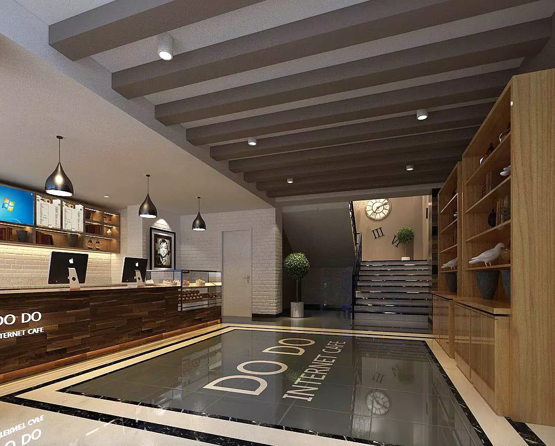 Business Restaurant - Coffee - Banquet  06 3D model_0