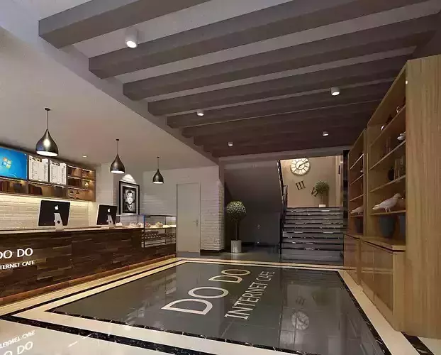 Business Restaurant - Coffee - Banquet  06 3D model