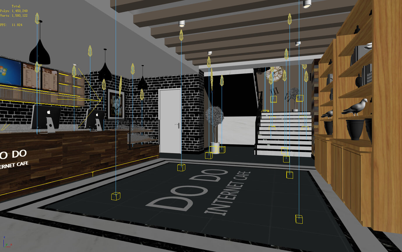 Business Restaurant - Coffee - Banquet  06 3D model_3