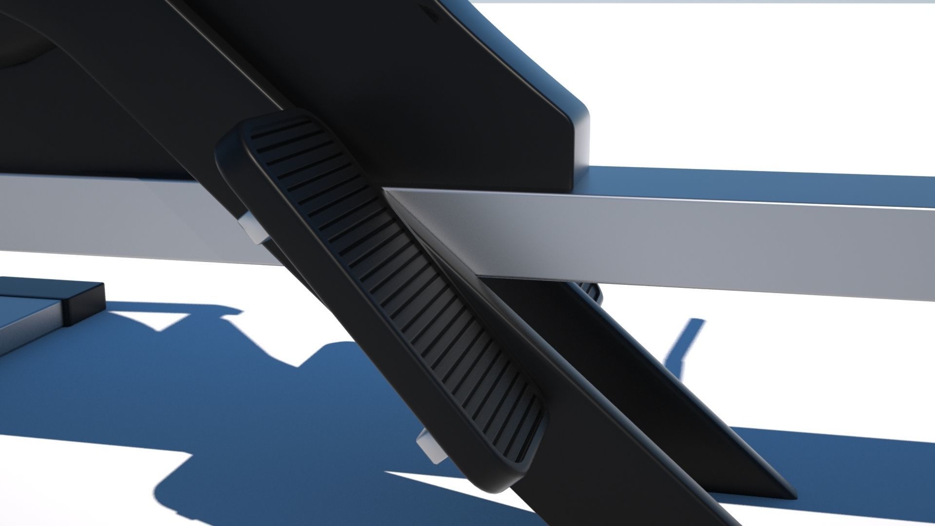 Gym Rowing Machine - Octane and Mental Ray 3D model_2