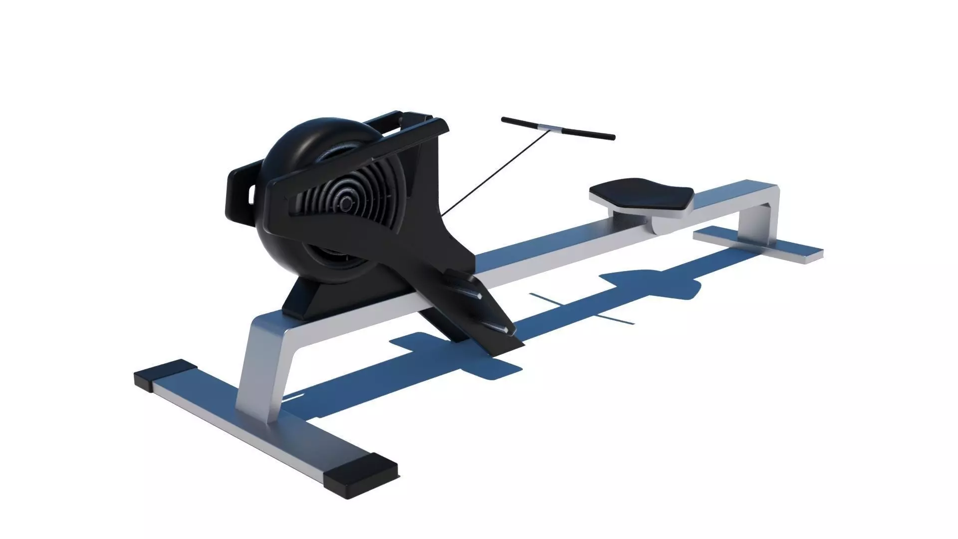 Gym Rowing Machine - Octane and Mental Ray 3D model_0