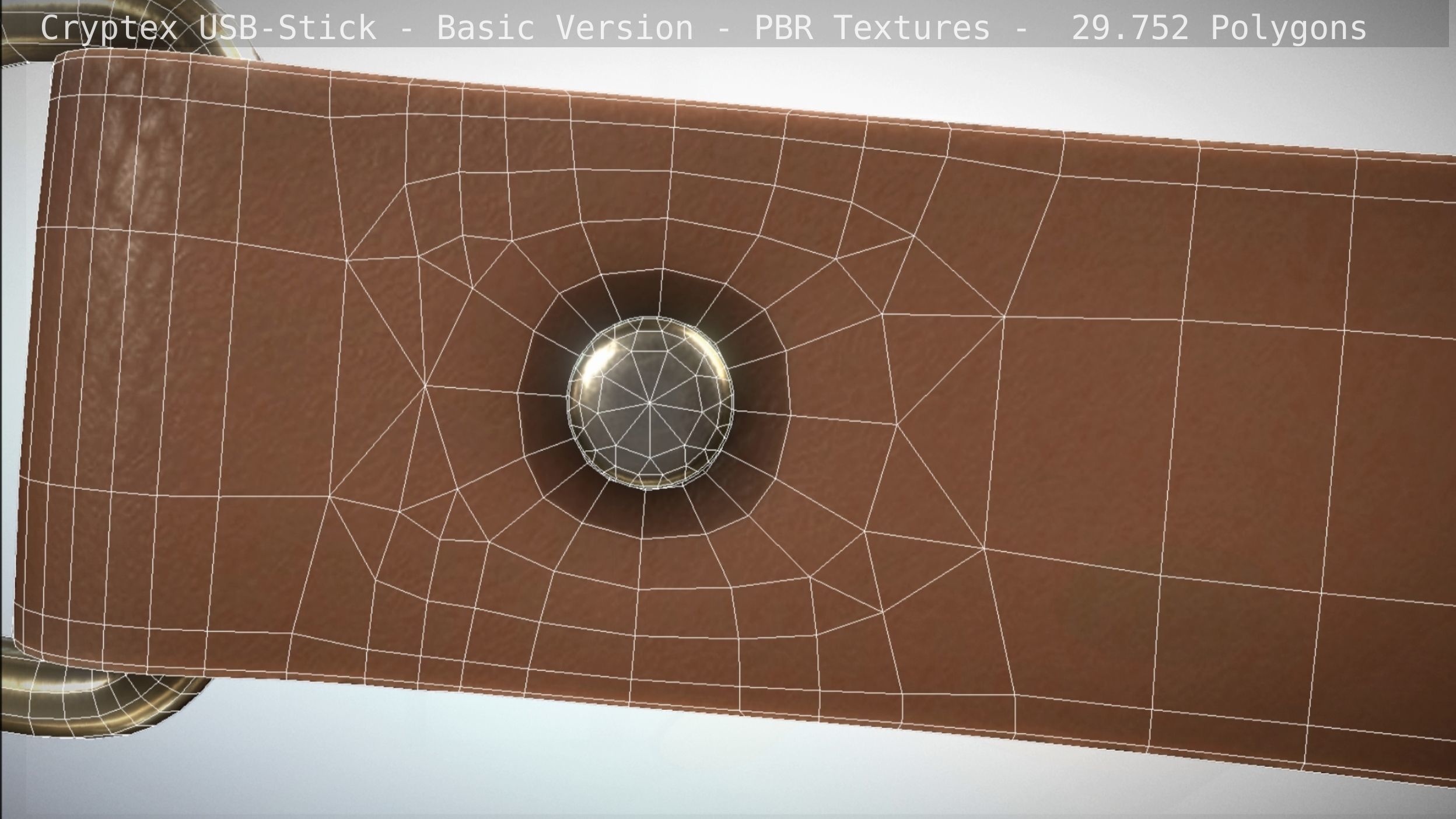 Cryptex USB-Stick PBR Basic Version Low-poly 3D model_50