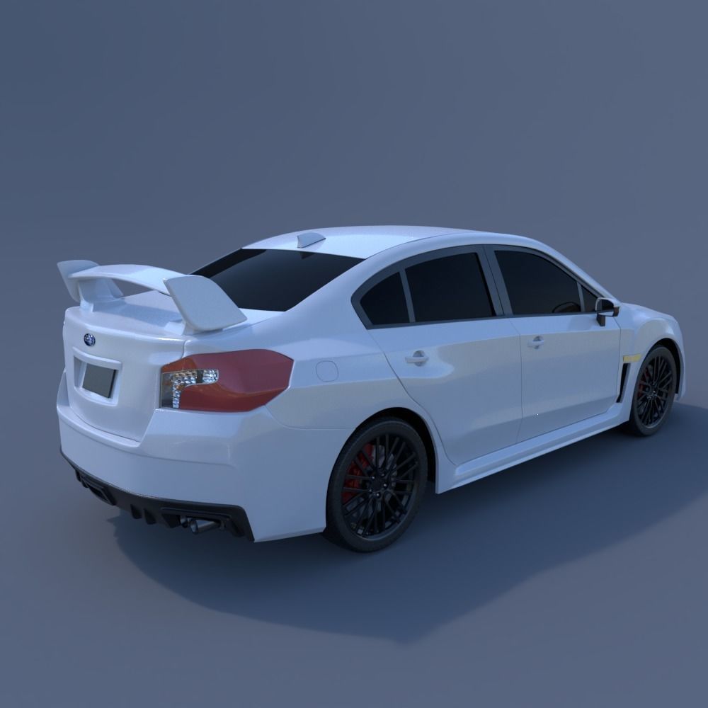Subaru WRX STI 3D model_1