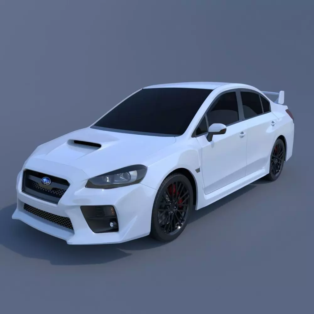 Subaru WRX STI 3D model_0